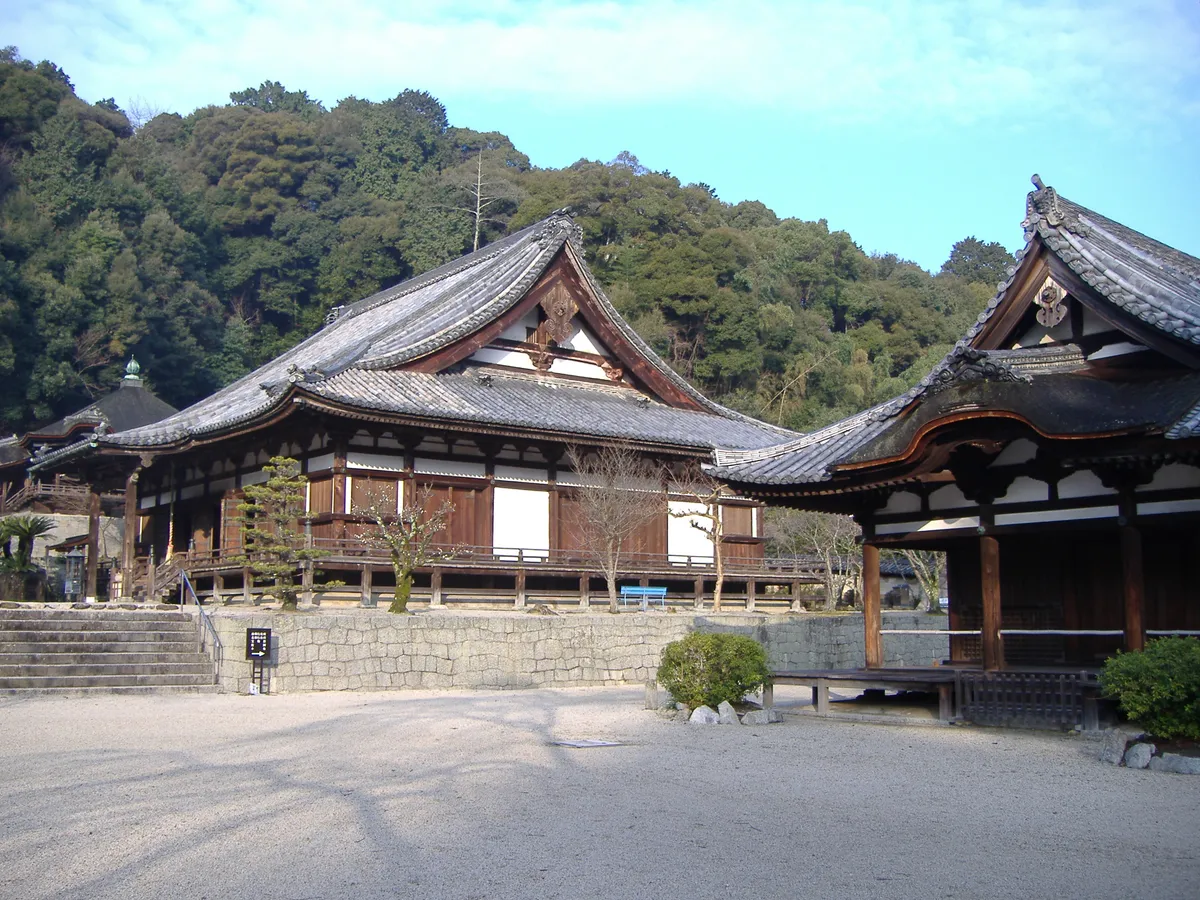 The grounds of Amanosan Kongo-ji in Kawachinagano.