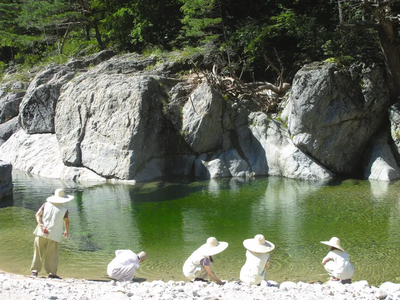 The precinct of Baekdamsa on Seoraksan, Inje.