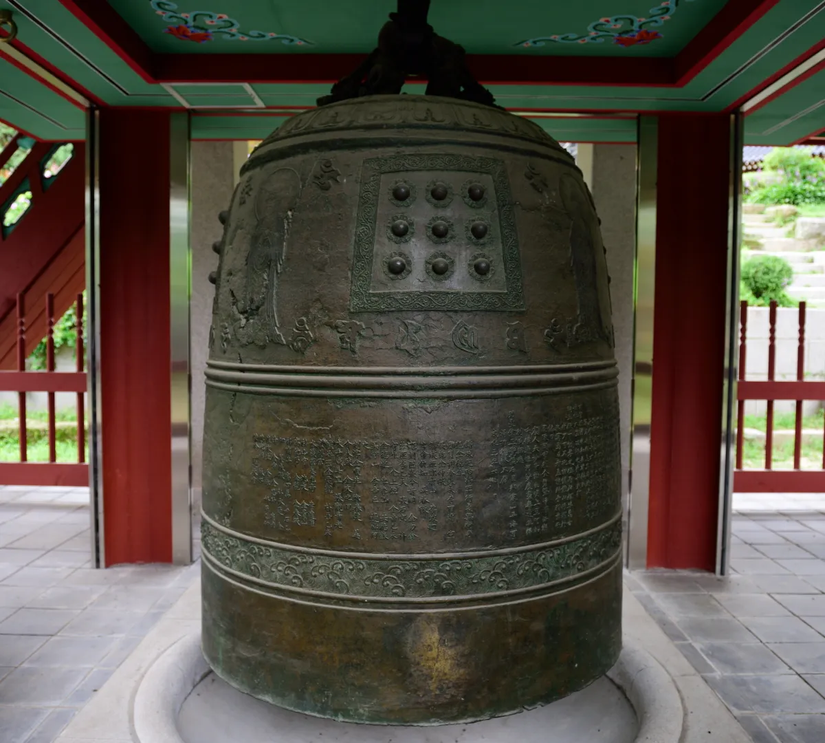 The bronze bell of Bongseonsa in Namyangju, a designated Treasure.