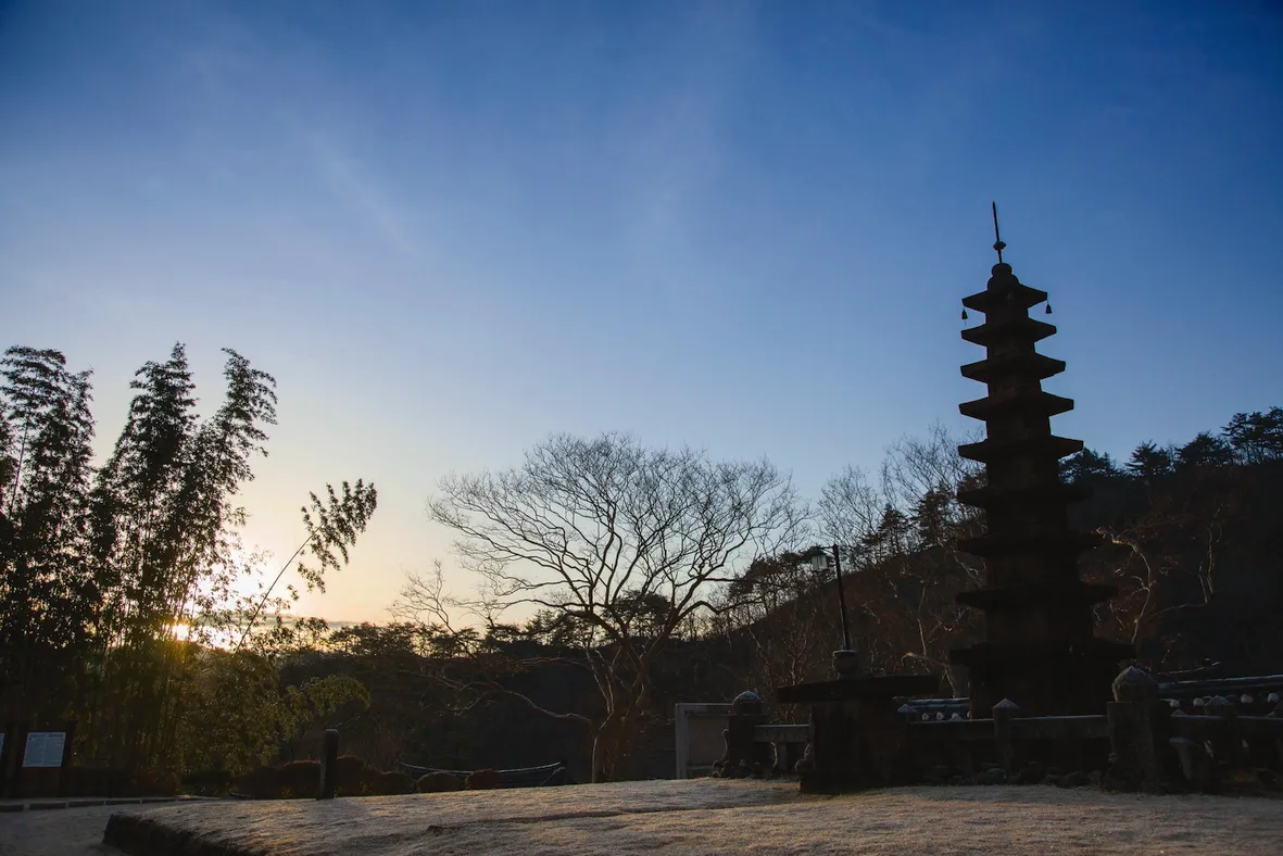 The precinct of Daewonsa on Jirisan in Sancheong.
