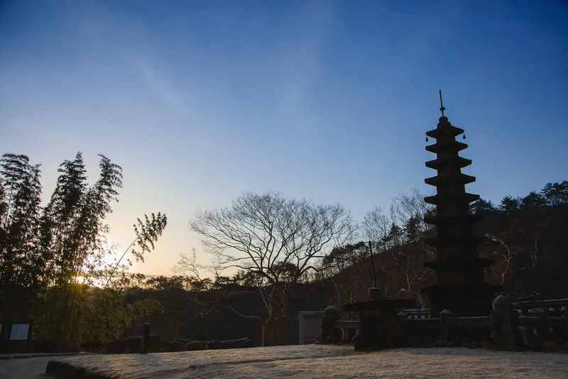 The precinct of Daewonsa on Jirisan in Sancheong.