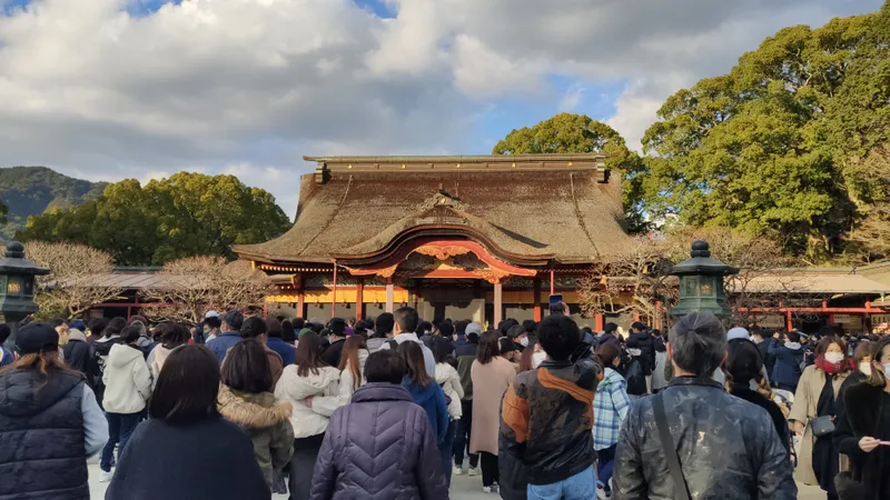 The main hall of Dazaifu Tenmangu.
