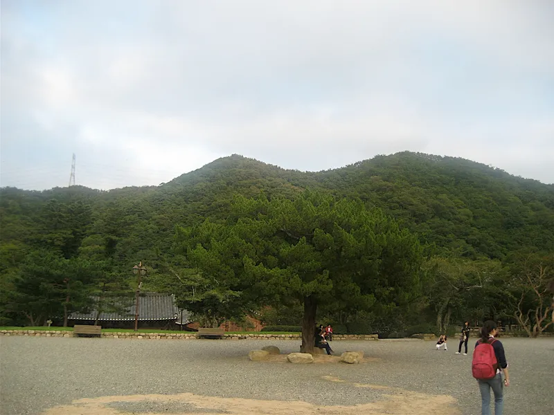 The halls of Girimsa on Hamwolsan in Gyeongju.