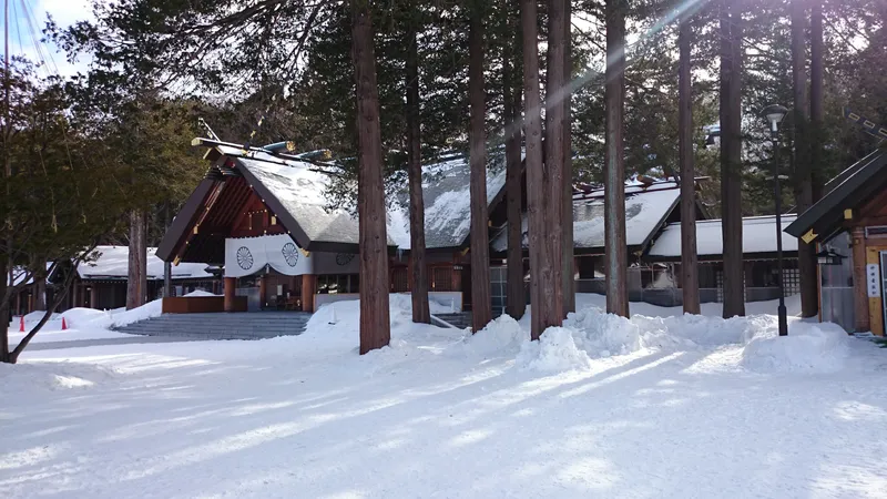 The precinct of Hokkaido Jingu at Maruyama, Sapporo.