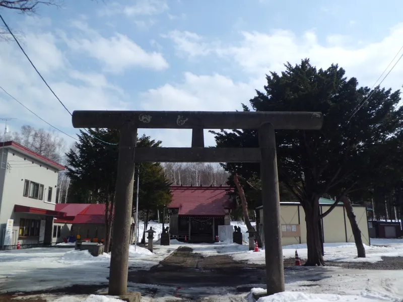 The precinct of Ishiyama Jinja in Minami-ku, Sapporo.