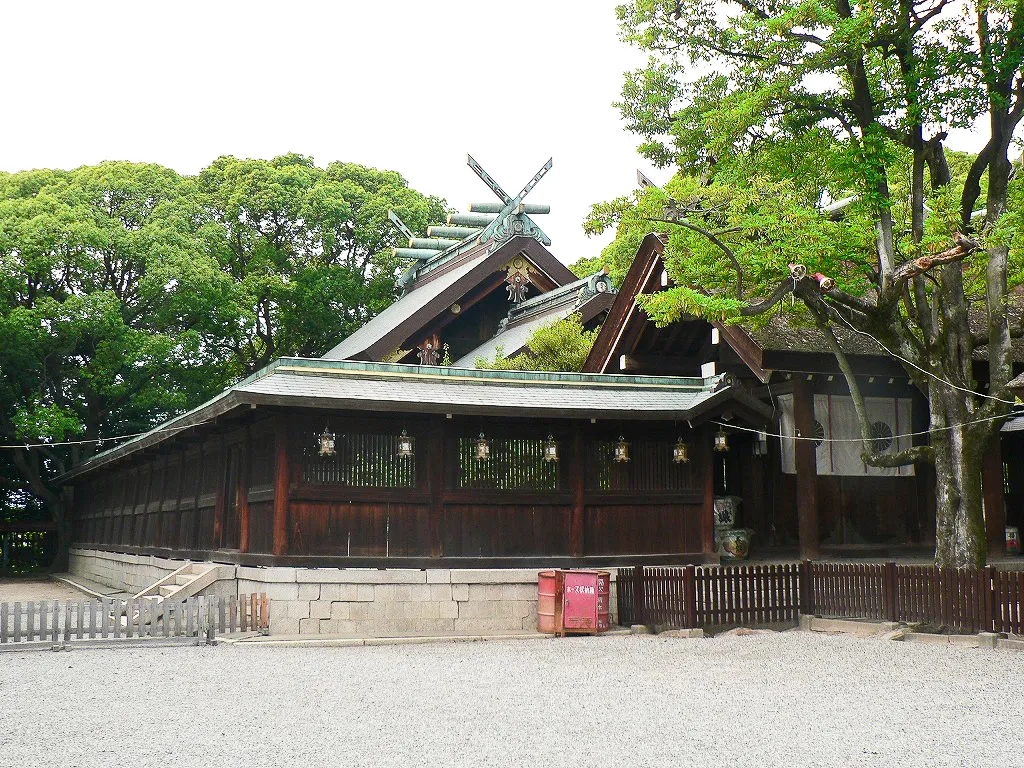 The main hall of Otori Taisha in Sakai.