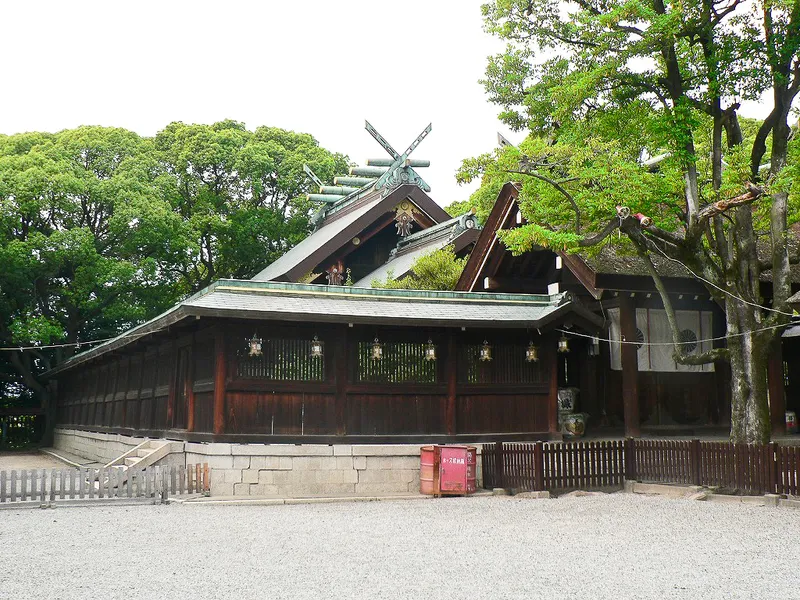 The main hall of Otori Taisha in Sakai.