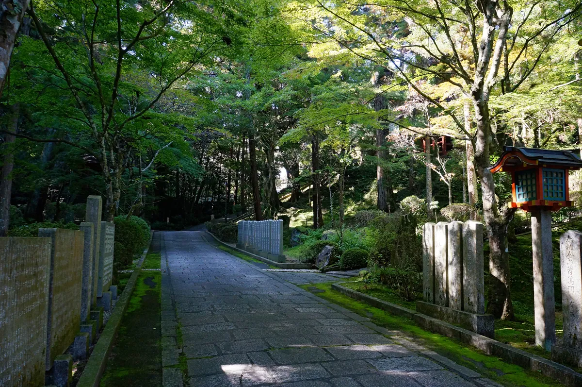 The precinct of Ryosen-ji in Nara.