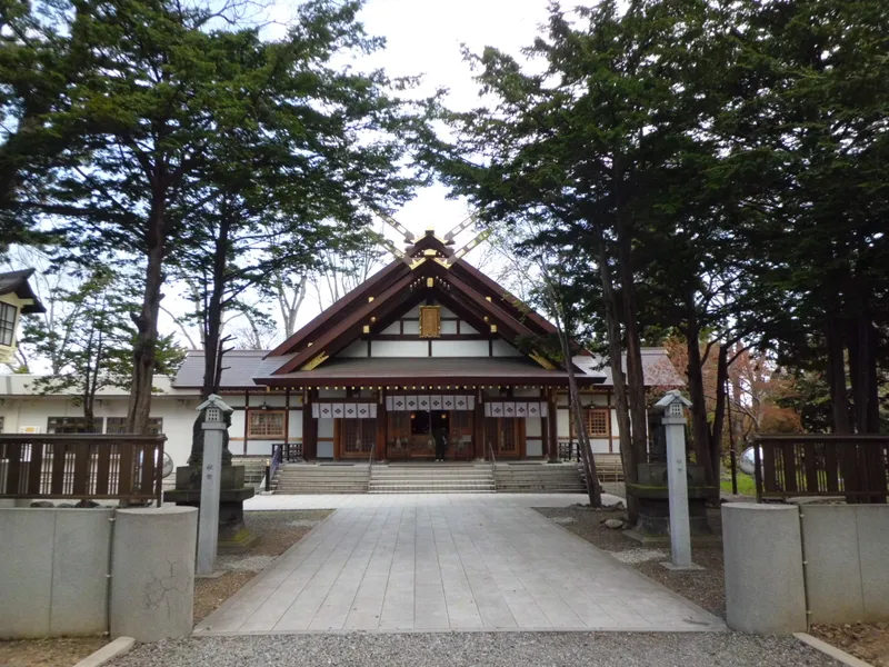 The precinct of Shinkotoni Jinja in Kita-ku, Sapporo.