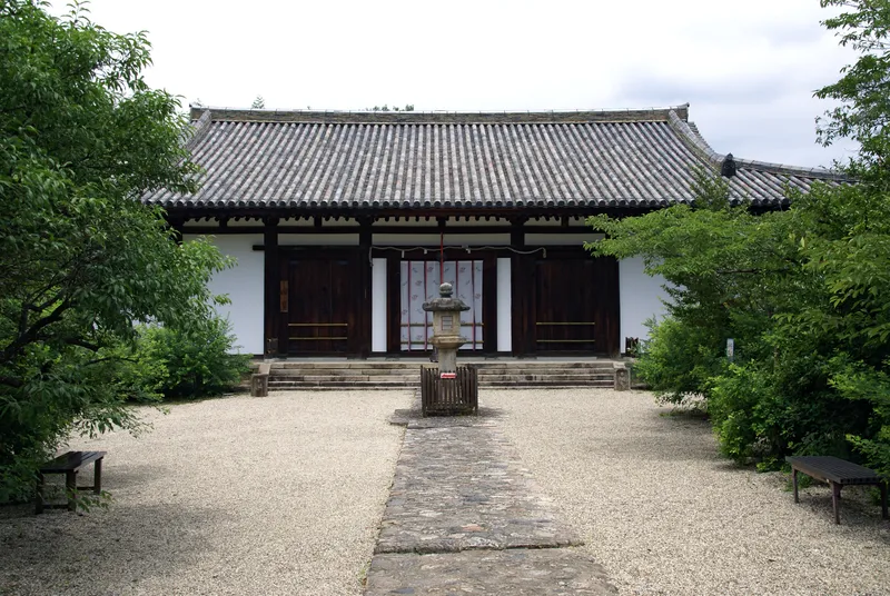 The main hall of Shin-Yakushi-ji in Nara.